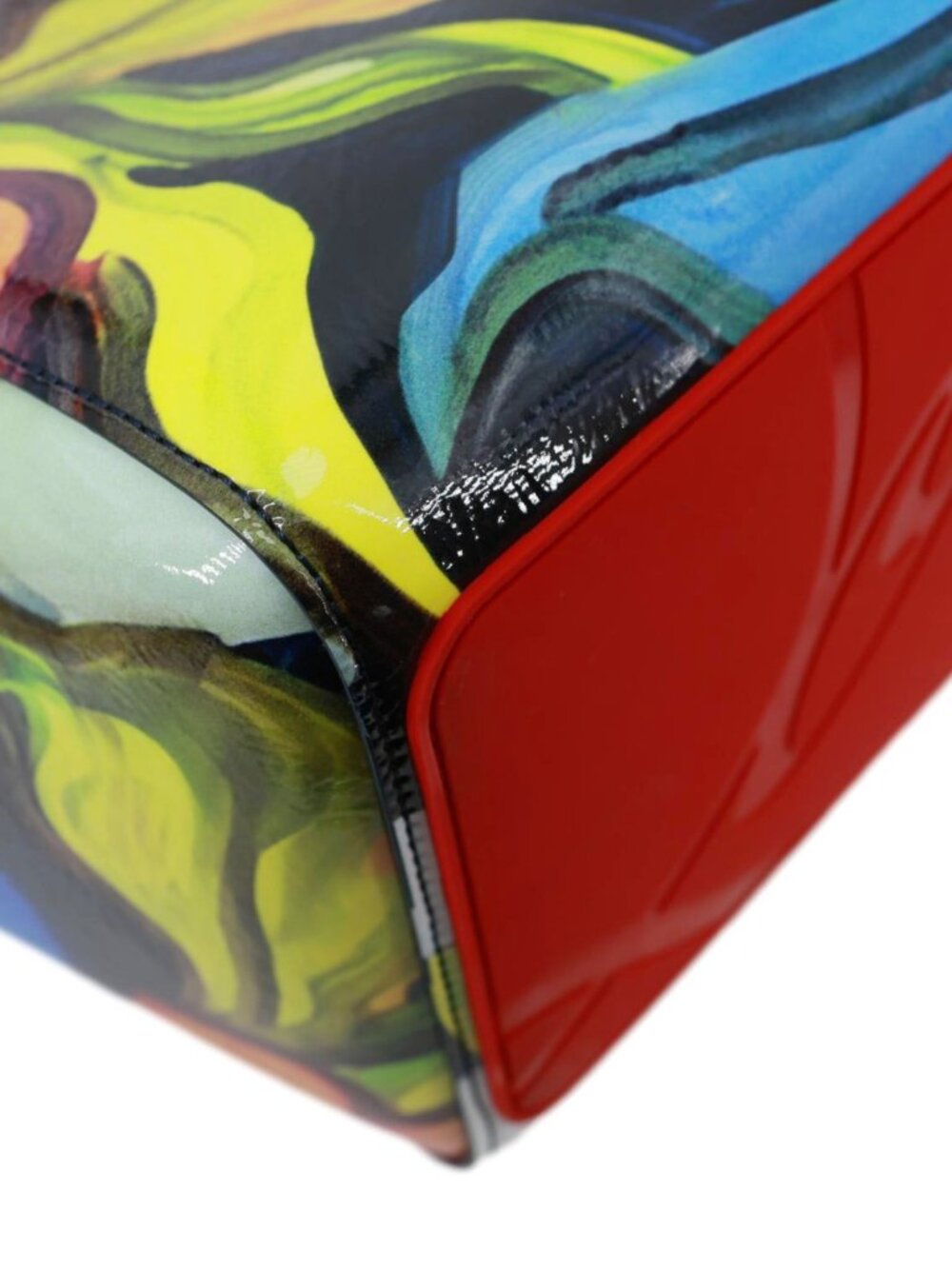 Christian Louboutin  Cabata Floral Leather Tote Bag Multicolor - Picture 6 of 15